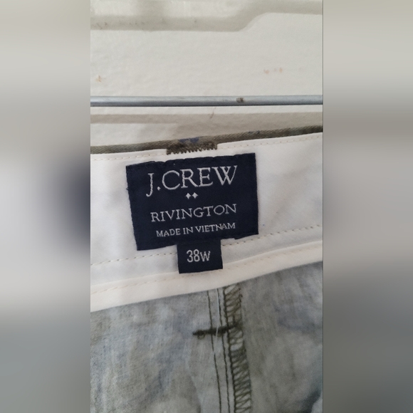 J. Crew Rivington tropical green palm shorts  beach casual men's sz 38 - Picture 4 of 5